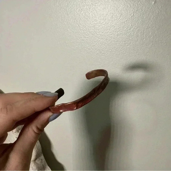 Copper boho cuff bracelet - Picture 5 of 6